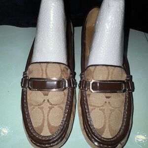 Coach Signature Brown Loafers